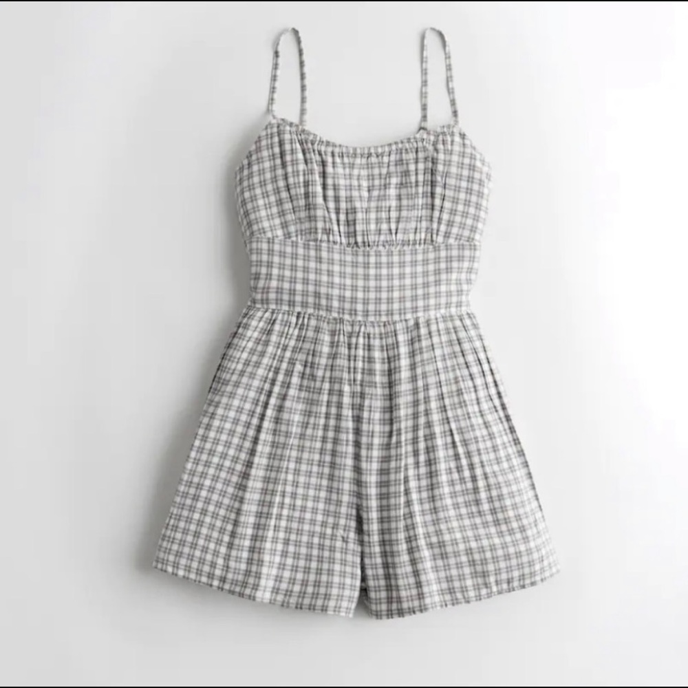 Hollister Gingham Romper